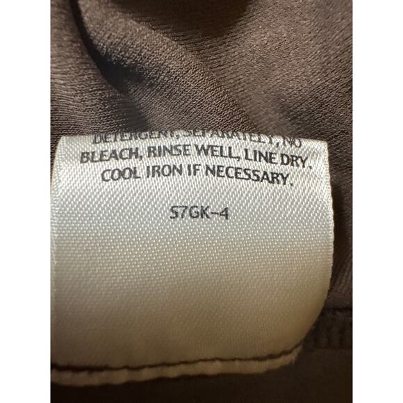 Eileen Fisher Silk Brown Scoop Neck Minimalist Loose Fit Sleeveless Tank Top XL - Picture 7 of 7